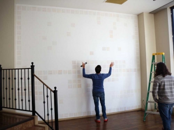 Fairmont Community Lines Wall Drawing Anthony Reans