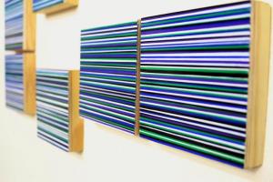 Study of Spatial Relations and the Perception of Color Number 1 (Nine In Line)